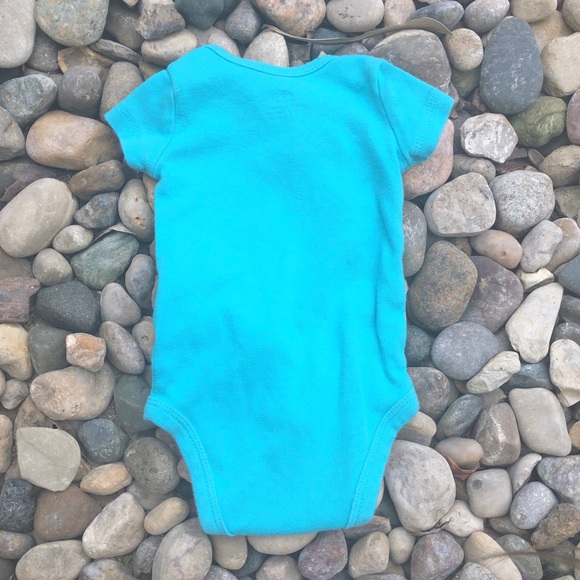 Carter’s Newborn Onesie Teal Baby Girl - Picture 3 of 8